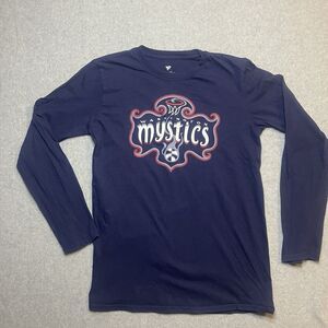 Fanatics Washington Mystics Delle Donne Men's S Long Sleeve Shirt Navy Blue